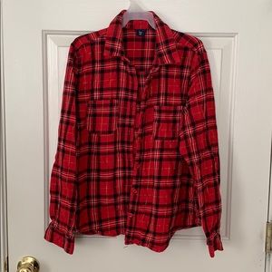 Plaid Shirt - Red/Black